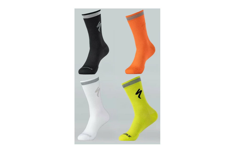 Chaussettes Hautes Vélo SPECIALIZED Soft Air Reflective Tall 3 Chaussettes Hautes Vélo SPECIALIZED Soft Air Reflective Tall