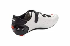 Chaussures Vélo Route SIDI Ergo 5 Mega Blanc Noir Mat Carbon Composite -Chaussures vélo route homme Soldes chaussures velo route sidi ergo 5 mega blanc noir mat carbon composite 1 3