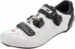 Chaussures Vélo Route SIDI Ergo 5 Mega Blanc Noir Mat Carbon Composite -Chaussures vélo route homme Soldes chaussures velo route sidi ergo 5 mega blanc noir mat carbon composite 1 4