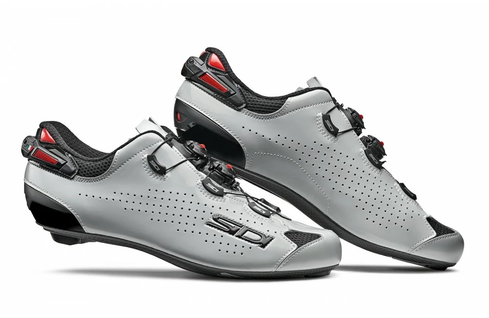Chaussures Vélo Route SIDI SHOT 2 Carbon Noir Gris 3 Chaussures Vélo Route SIDI SHOT 2 Carbon Noir Gris